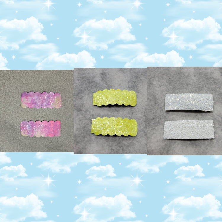 Glitter Snap Clips