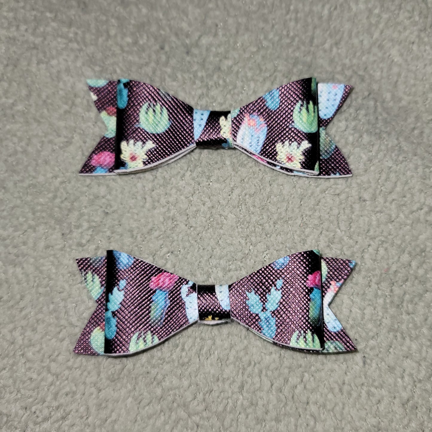 Cactus Print Mini Bow Set