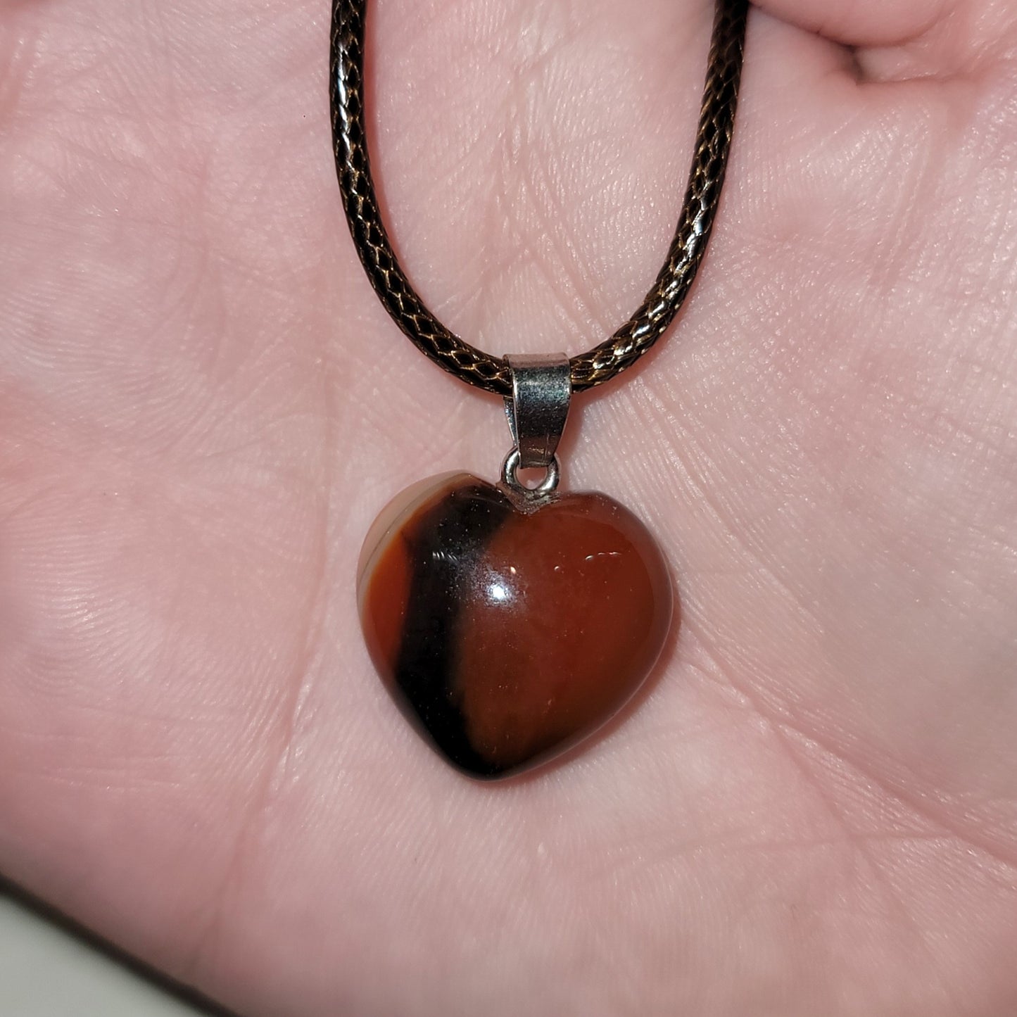 Red Sardonyx Heart Necklace