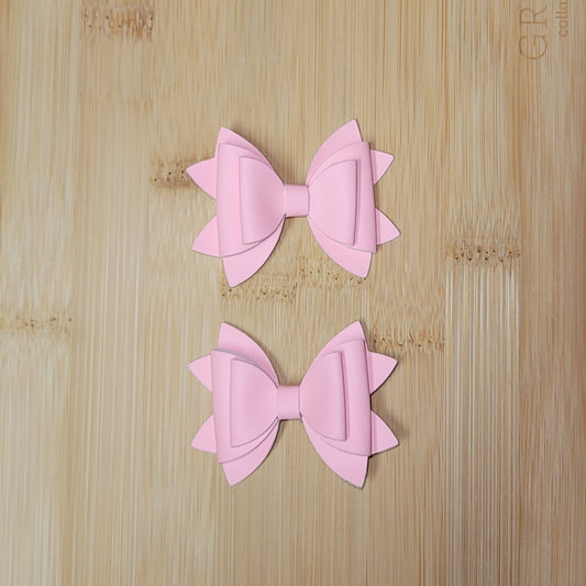 Neon Pastel Pink Lou Lou Bow Set