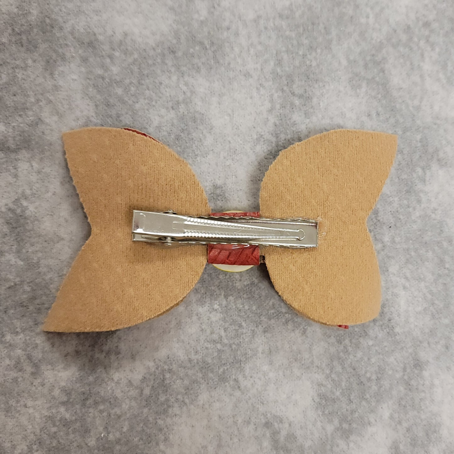 Red Large Bow with Softball Charm