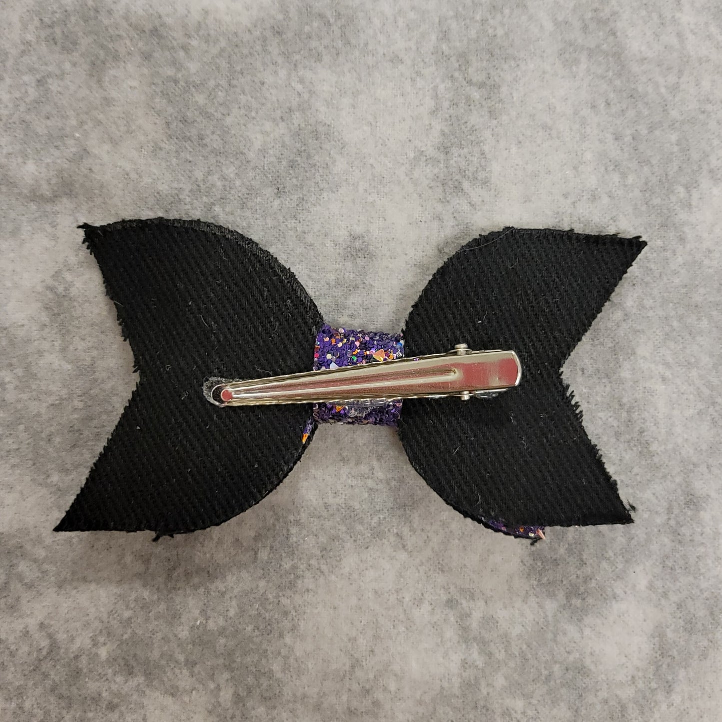 Dark Purple Multicolor Glitter Large Bow