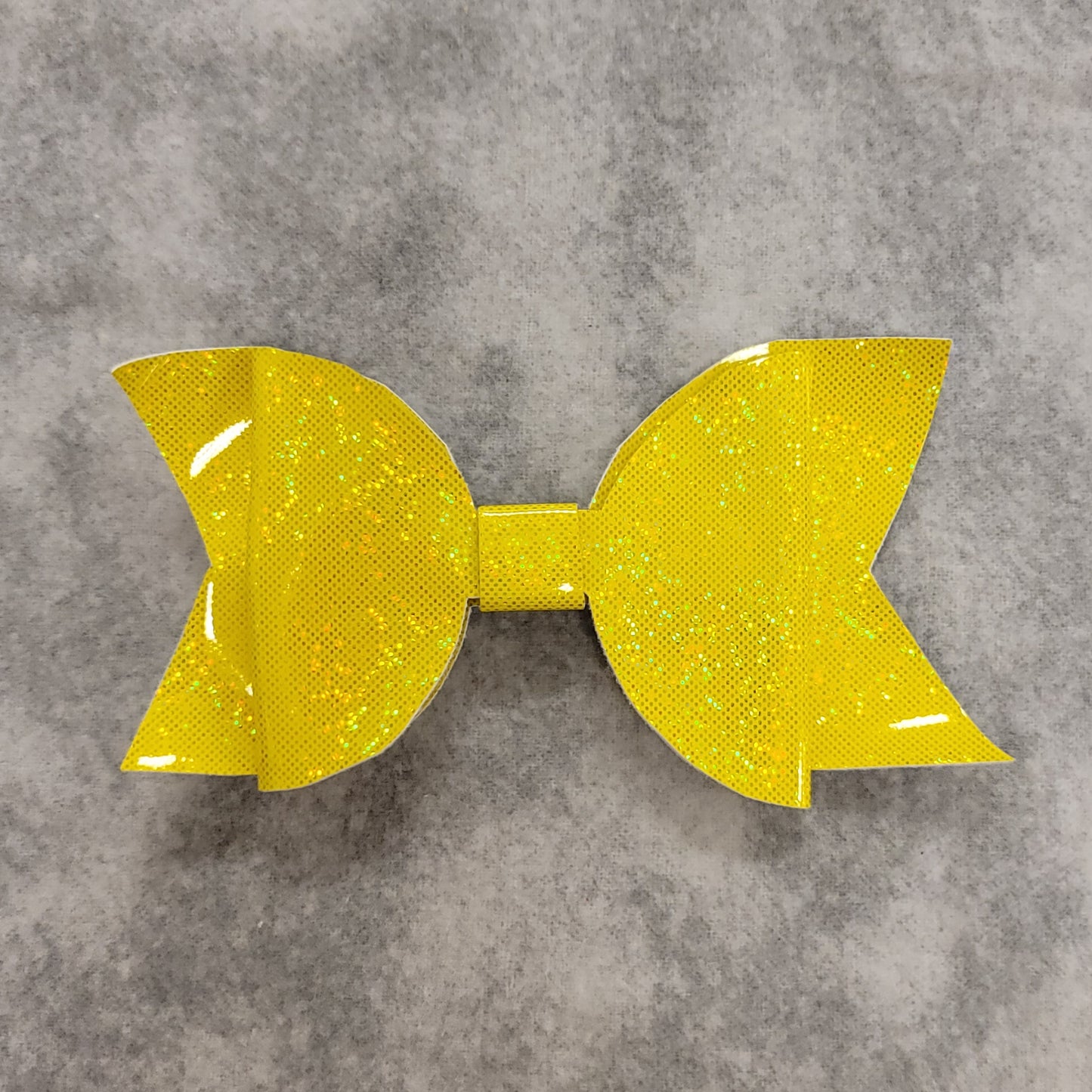Yellow Holographic Large Bow