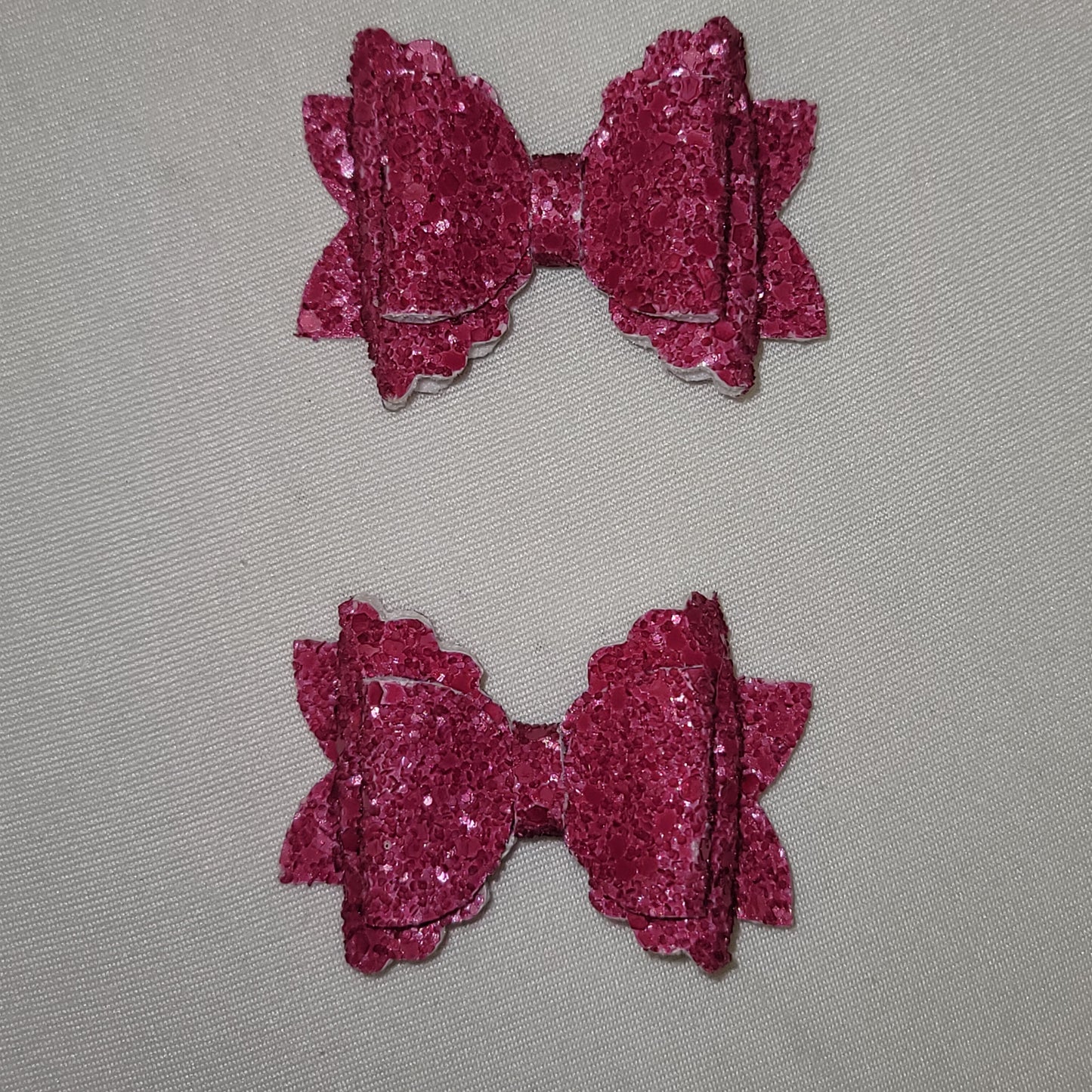 Dark Pink Piggy Style Bows
