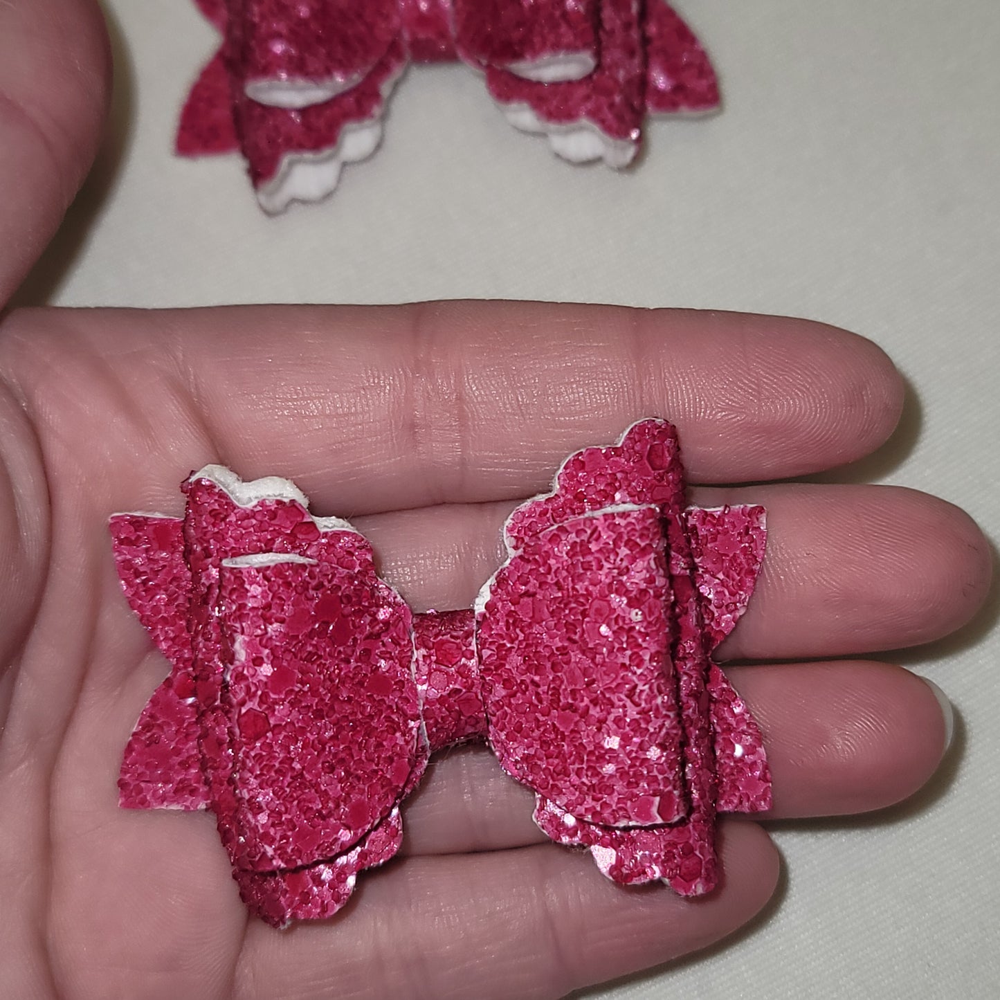 Dark Pink Piggy Style Bows