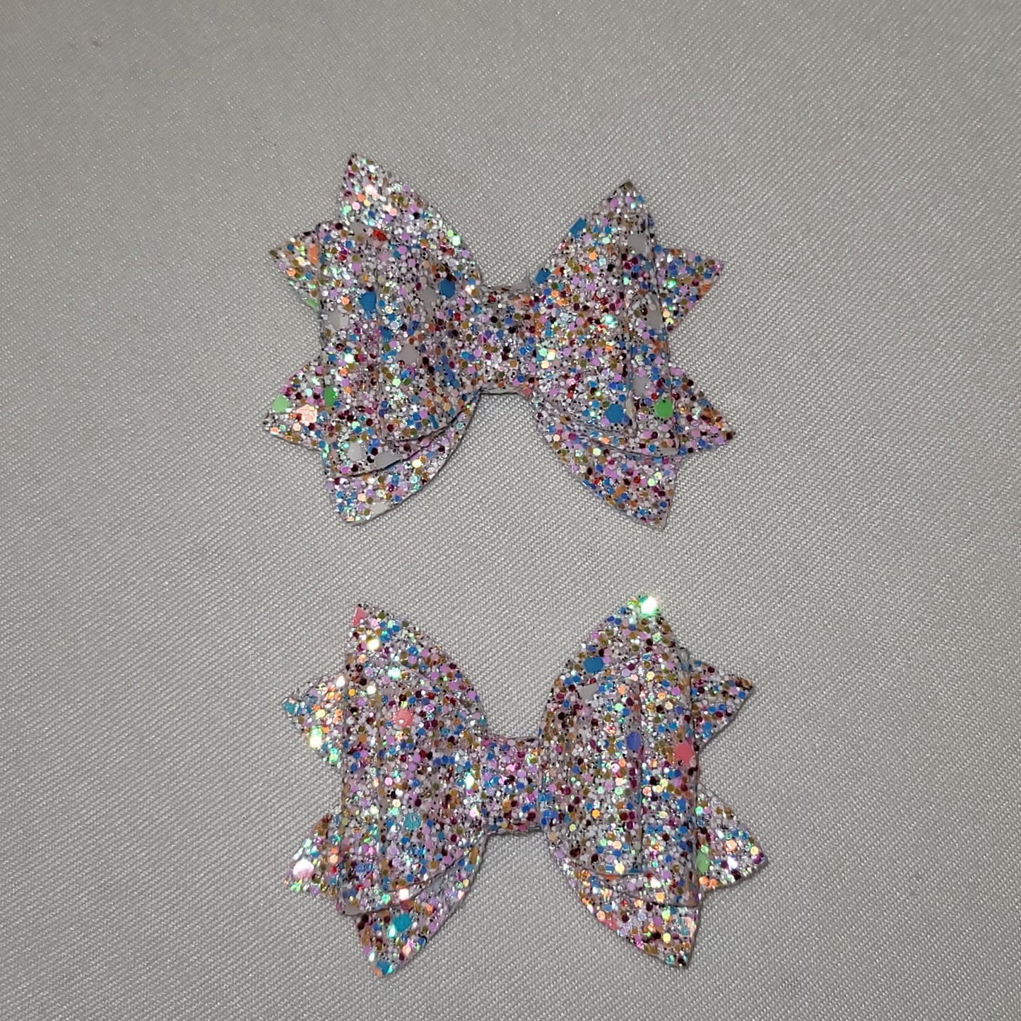 Multicolor Glitter Lou Lou Bow Set