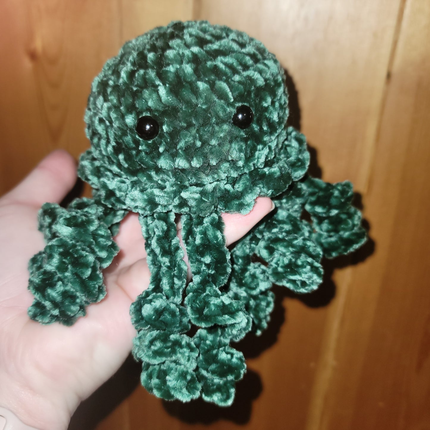 Dark Green Velvet Jellyfish