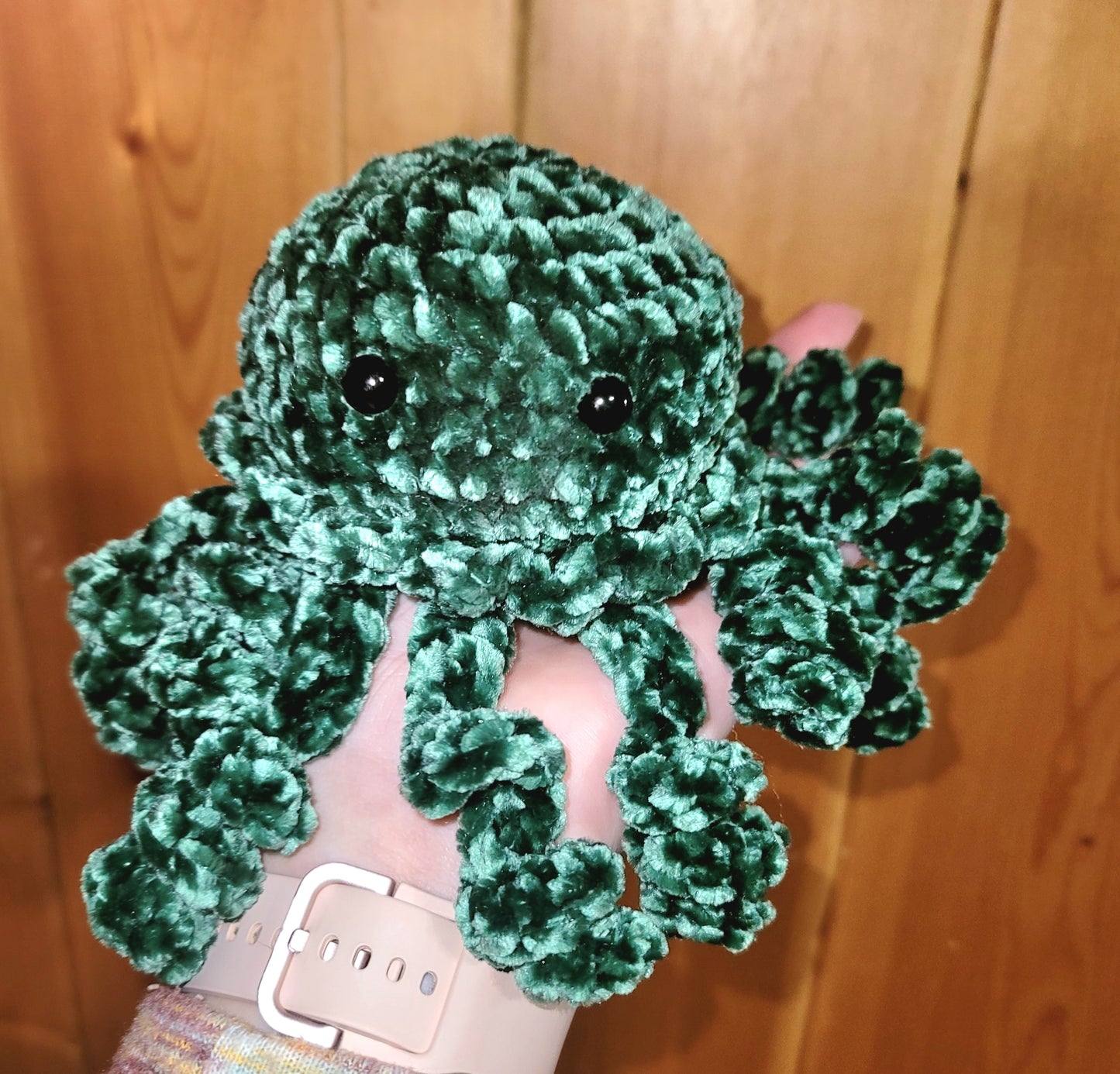 Dark Green Velvet Jellyfish