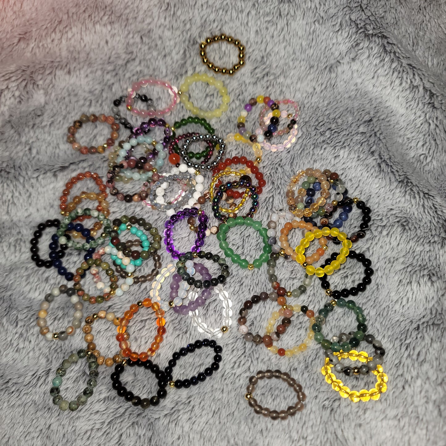 Beaded Stretch Rings
