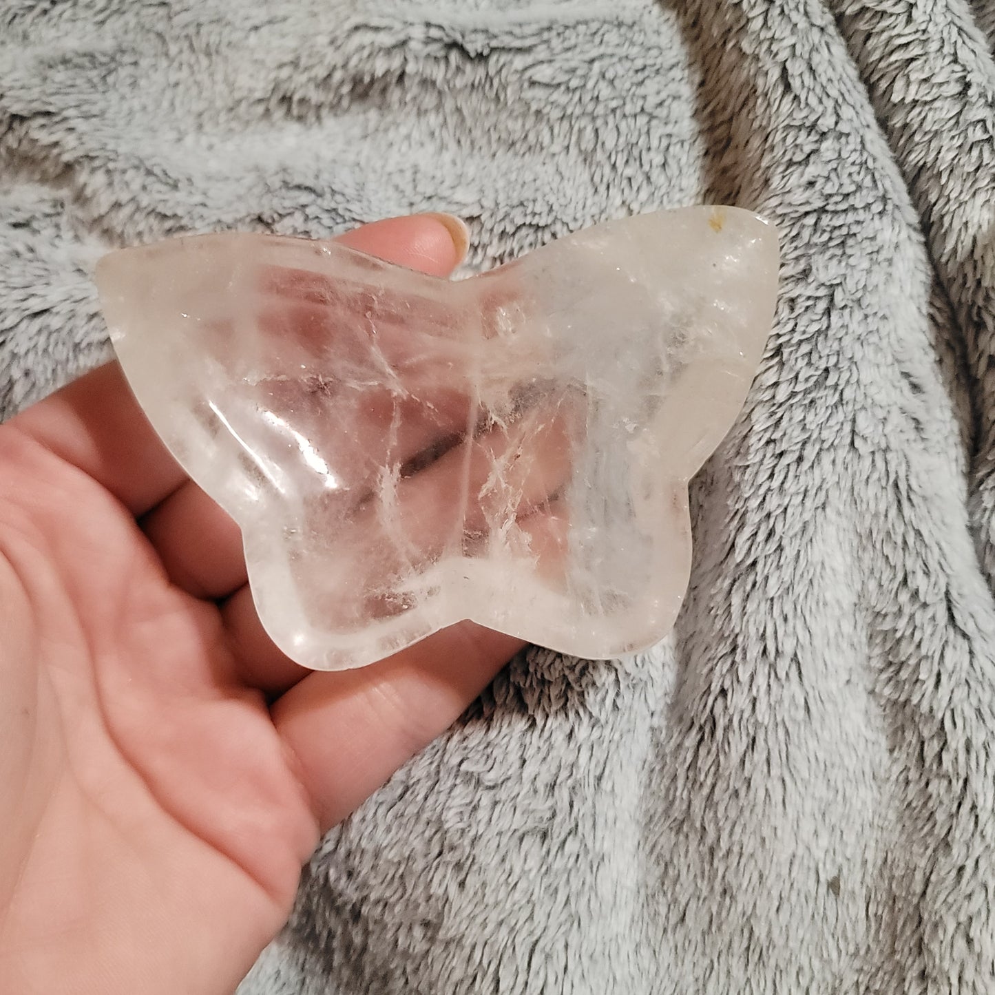 Clear Quartz Butterfly Bowl