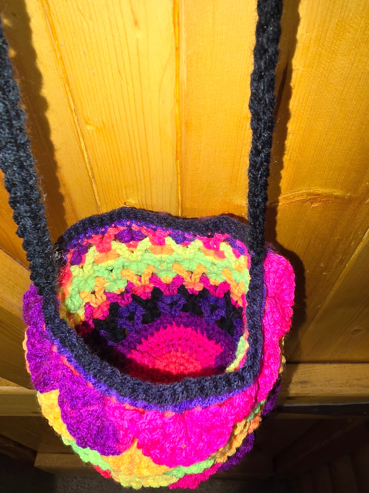 Neon Mermaid Scales Mini Bag
