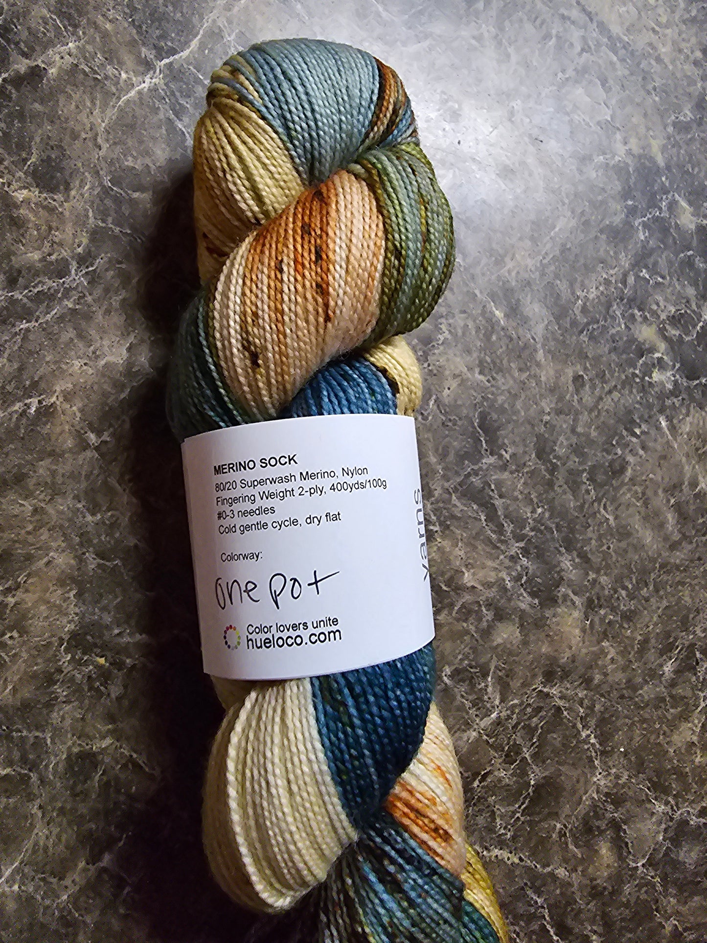 Hue Loco Merino Sock Skein