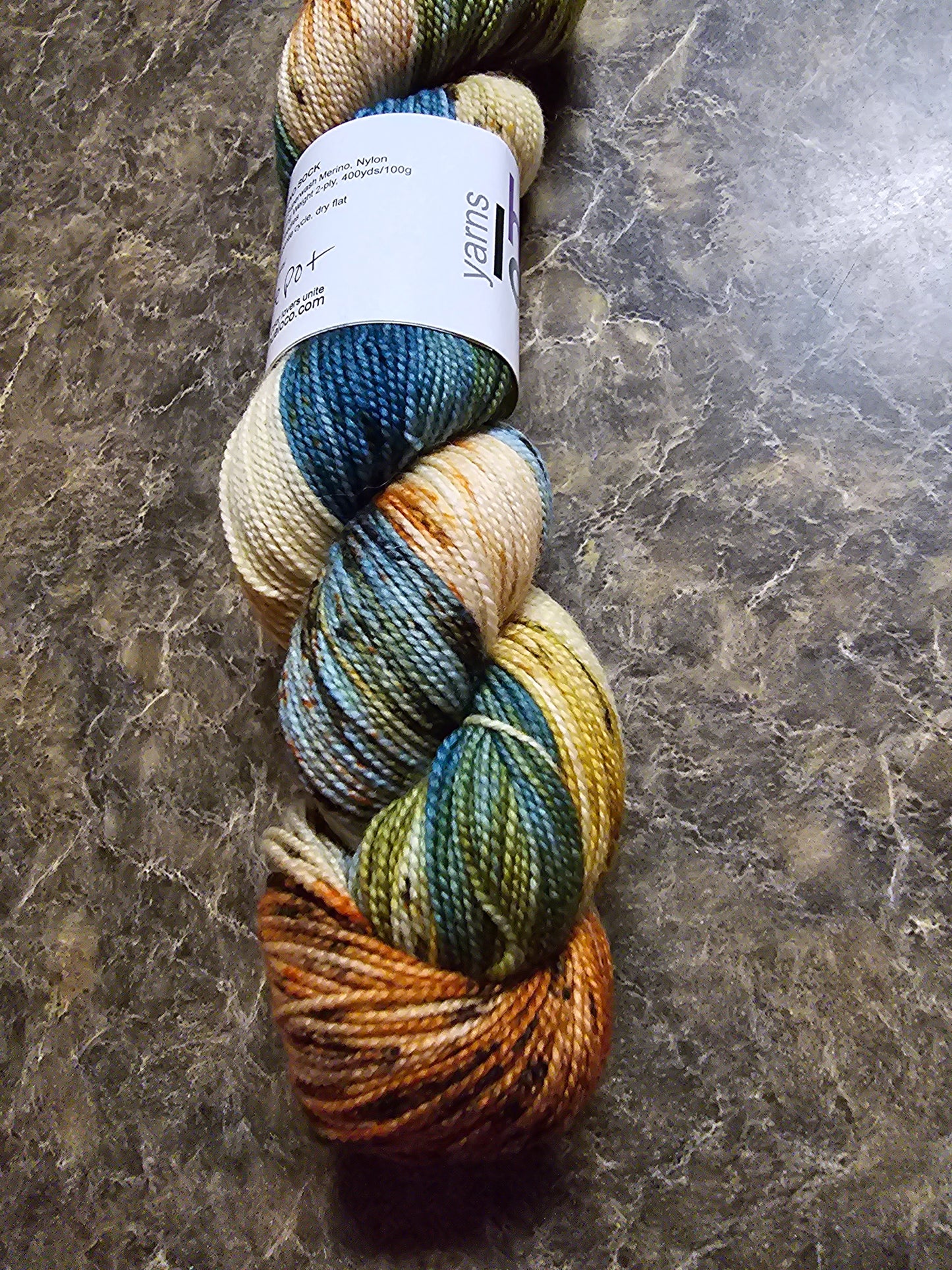Hue Loco Merino Sock Skein