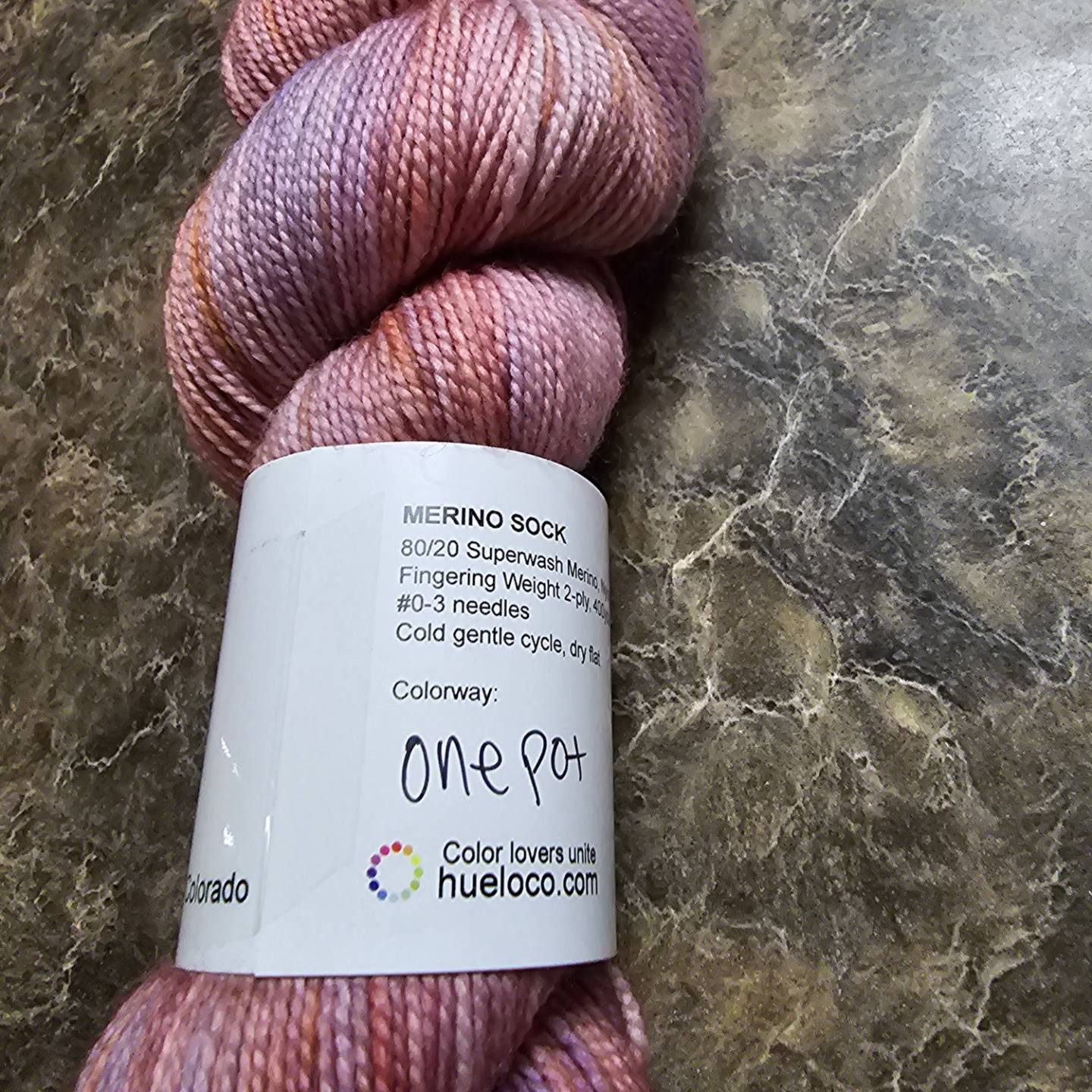 Hue Loco Merino Sock Skein