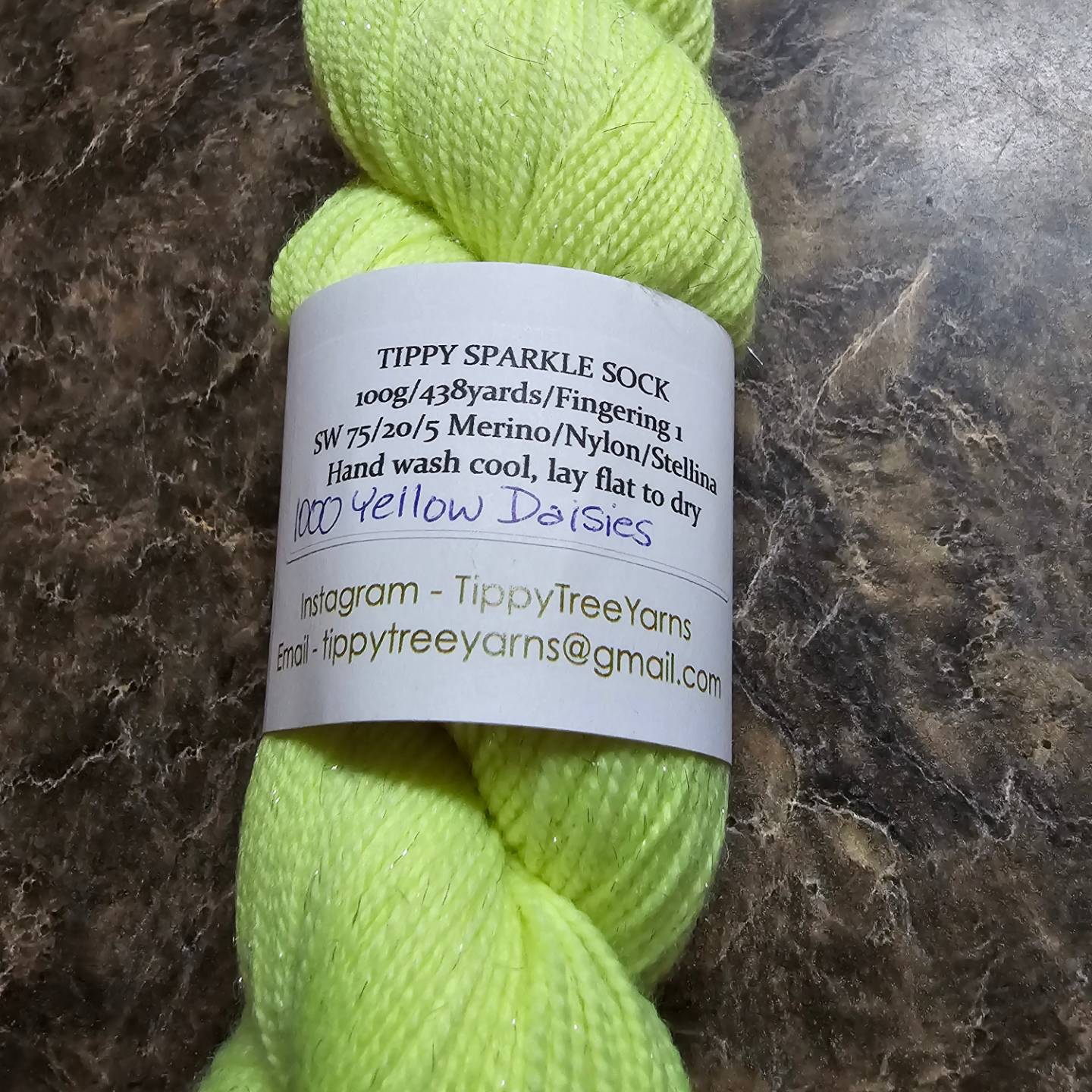 Tippy Tree Yarn- Sparkle Sock