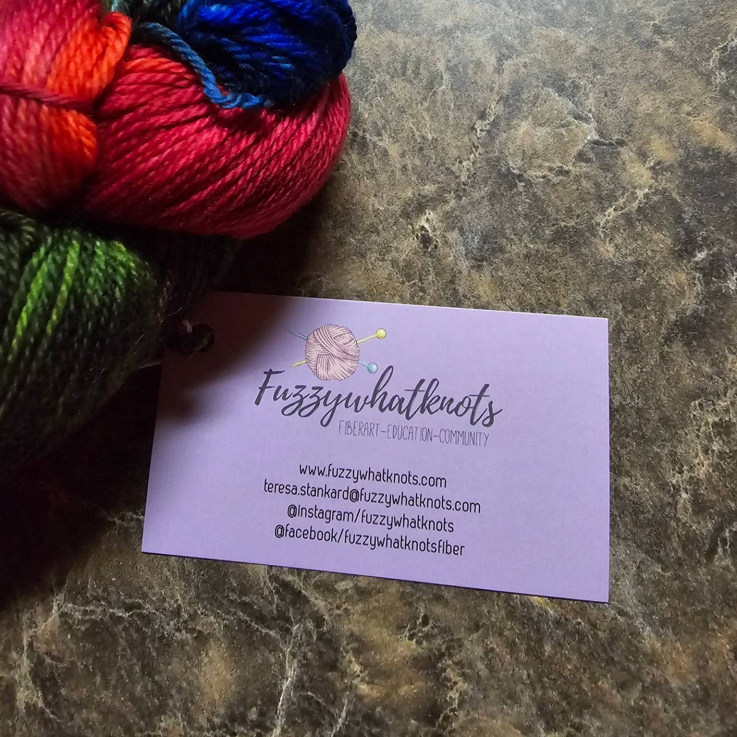 Fuzzywhatknots Sock Yarn- 2 Skeins