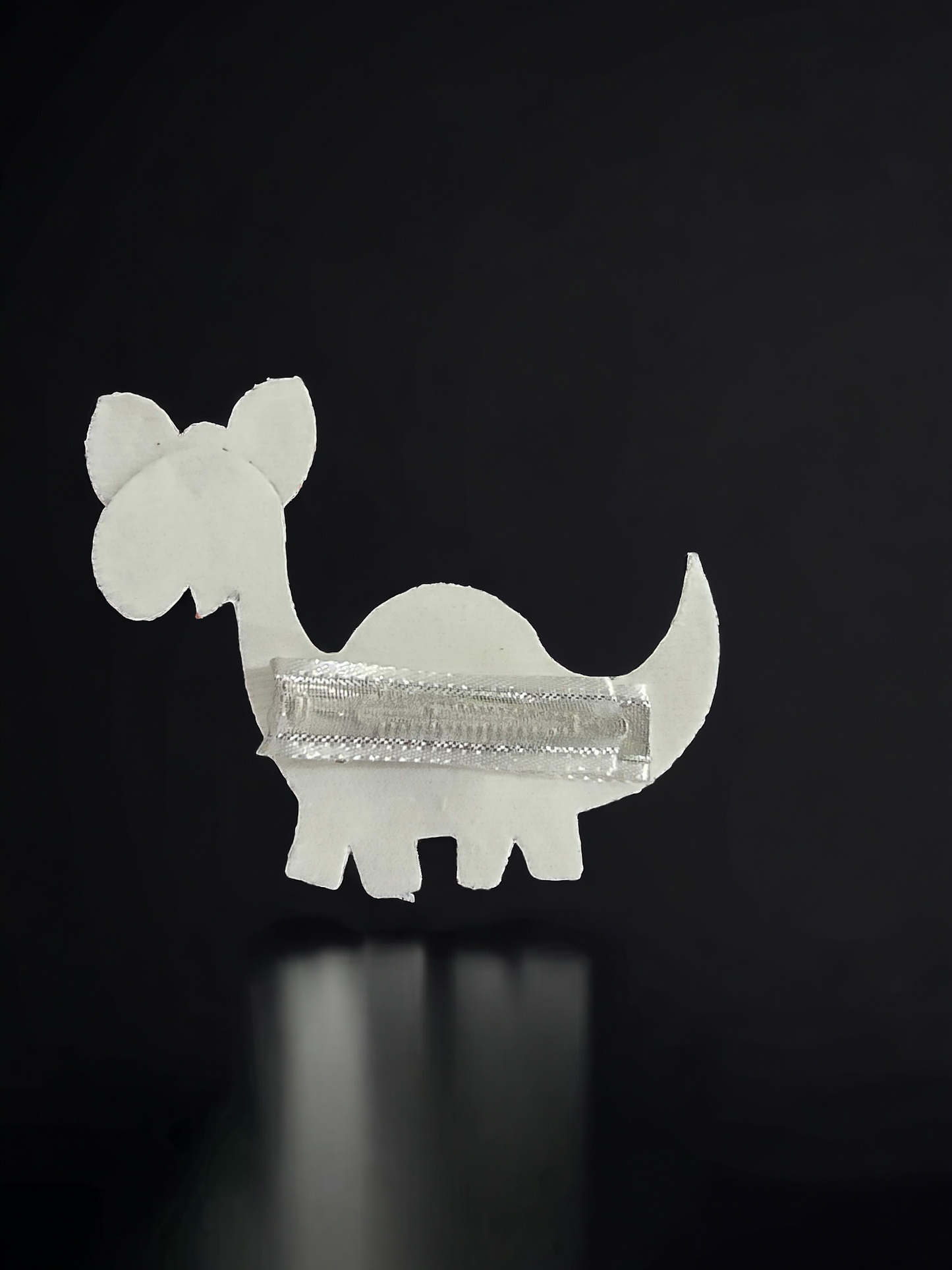 Light Color Patriotic Glitter Dinosaur Bow