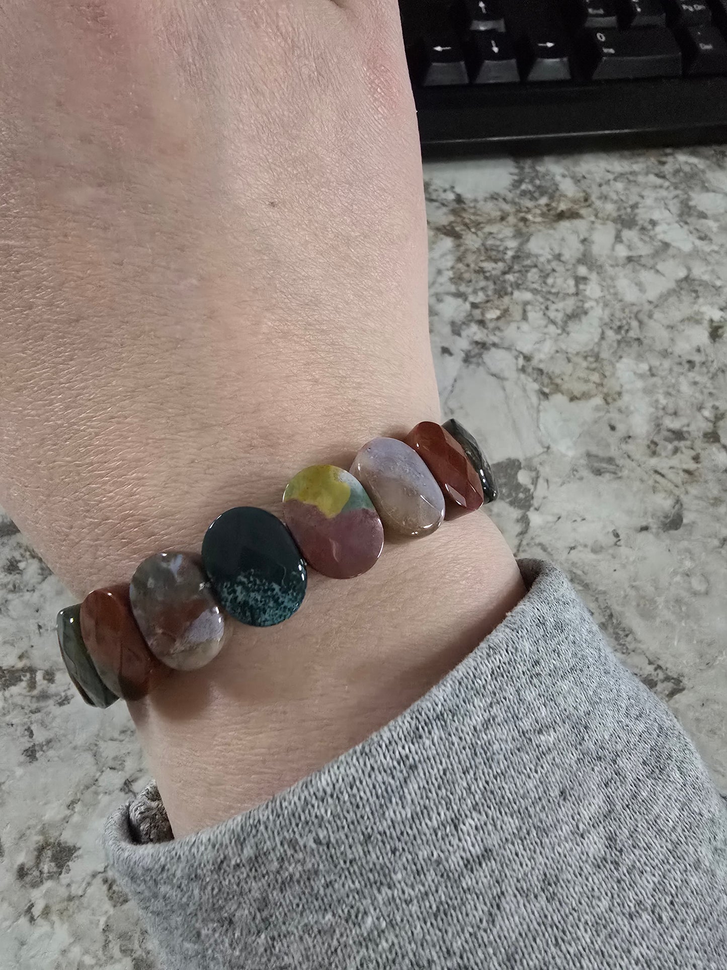 Chunky Ocean Jasper Bracelet
