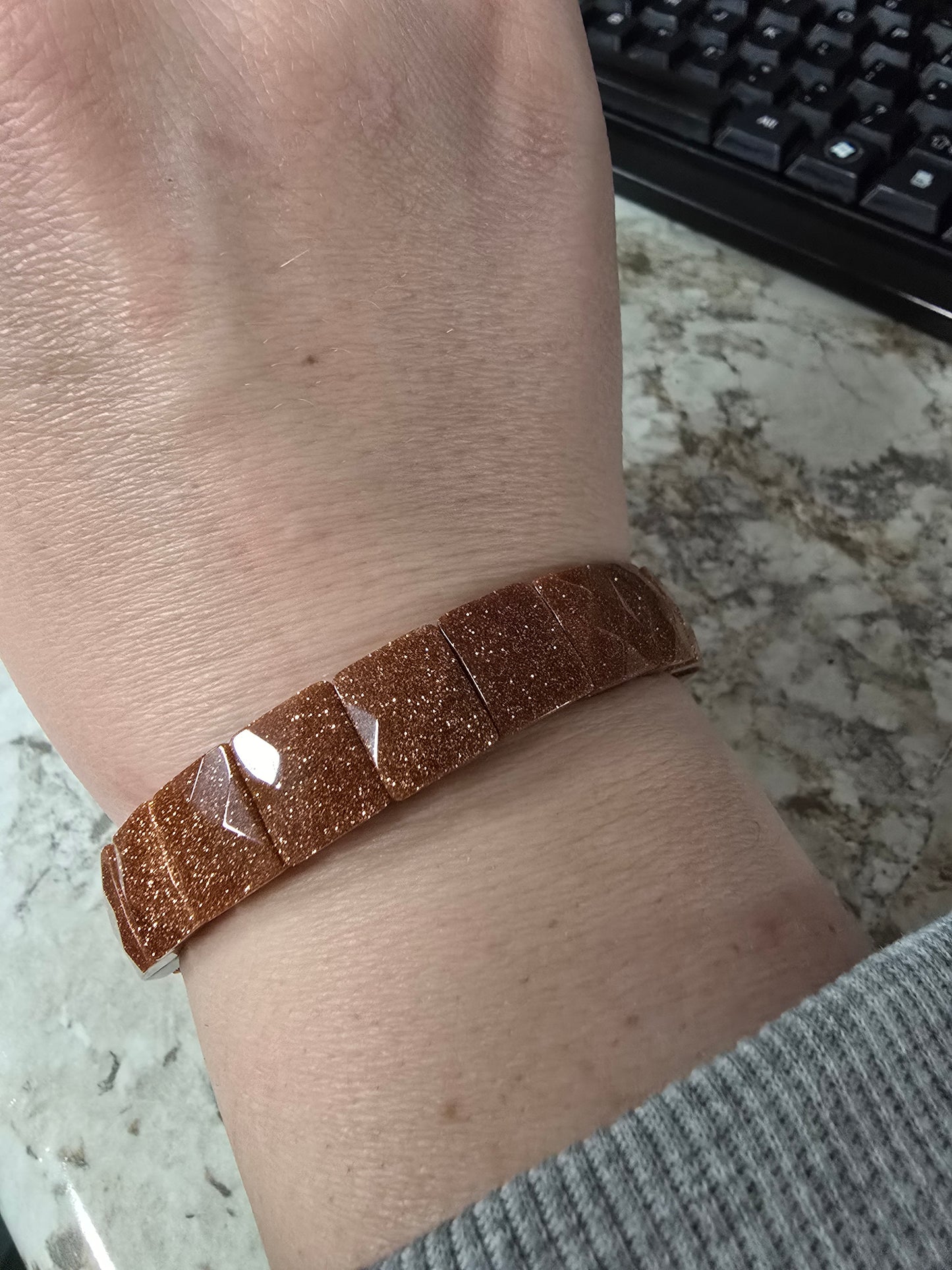 Gold Sandstone Bracelet