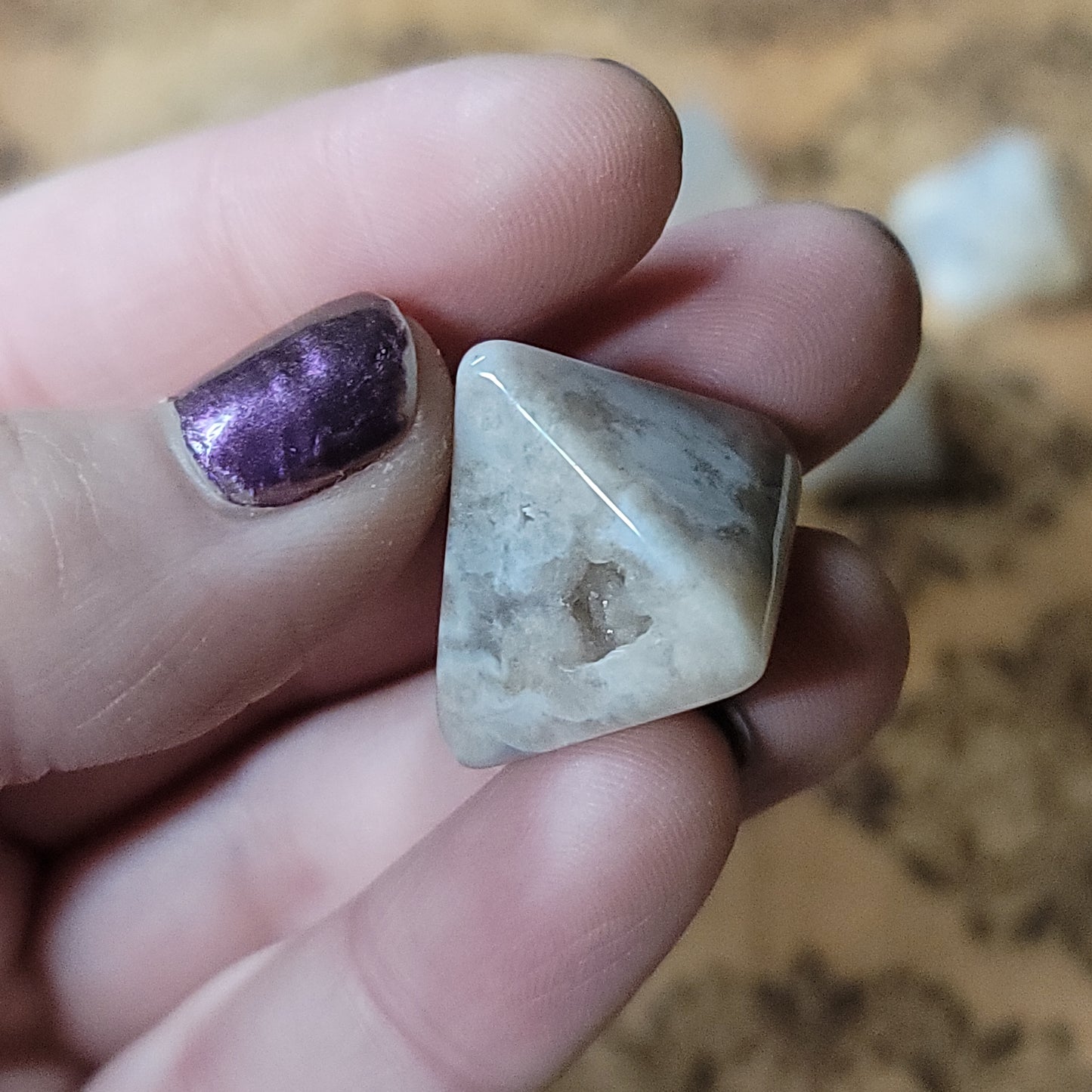 Flower Agate Mini Pyramids