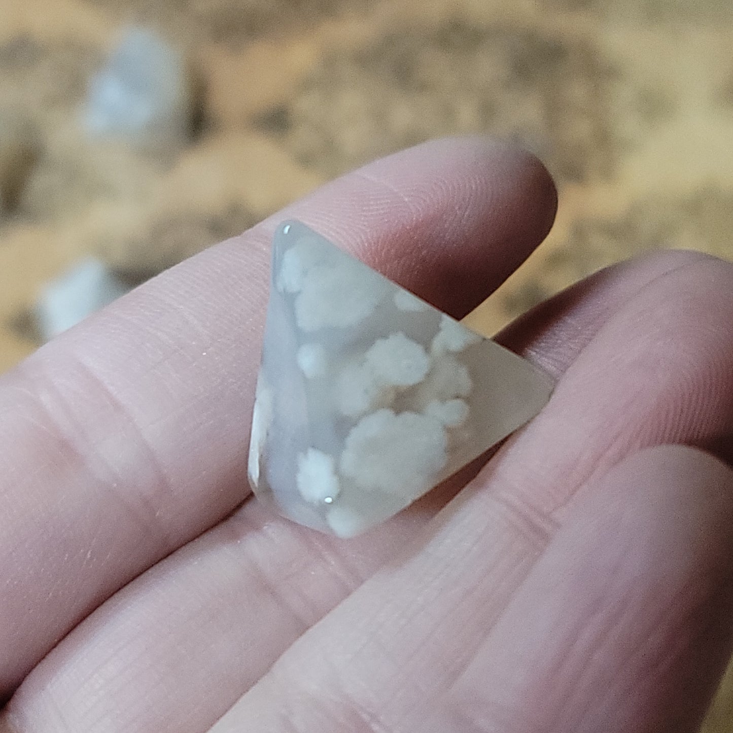 Flower Agate Mini Pyramids