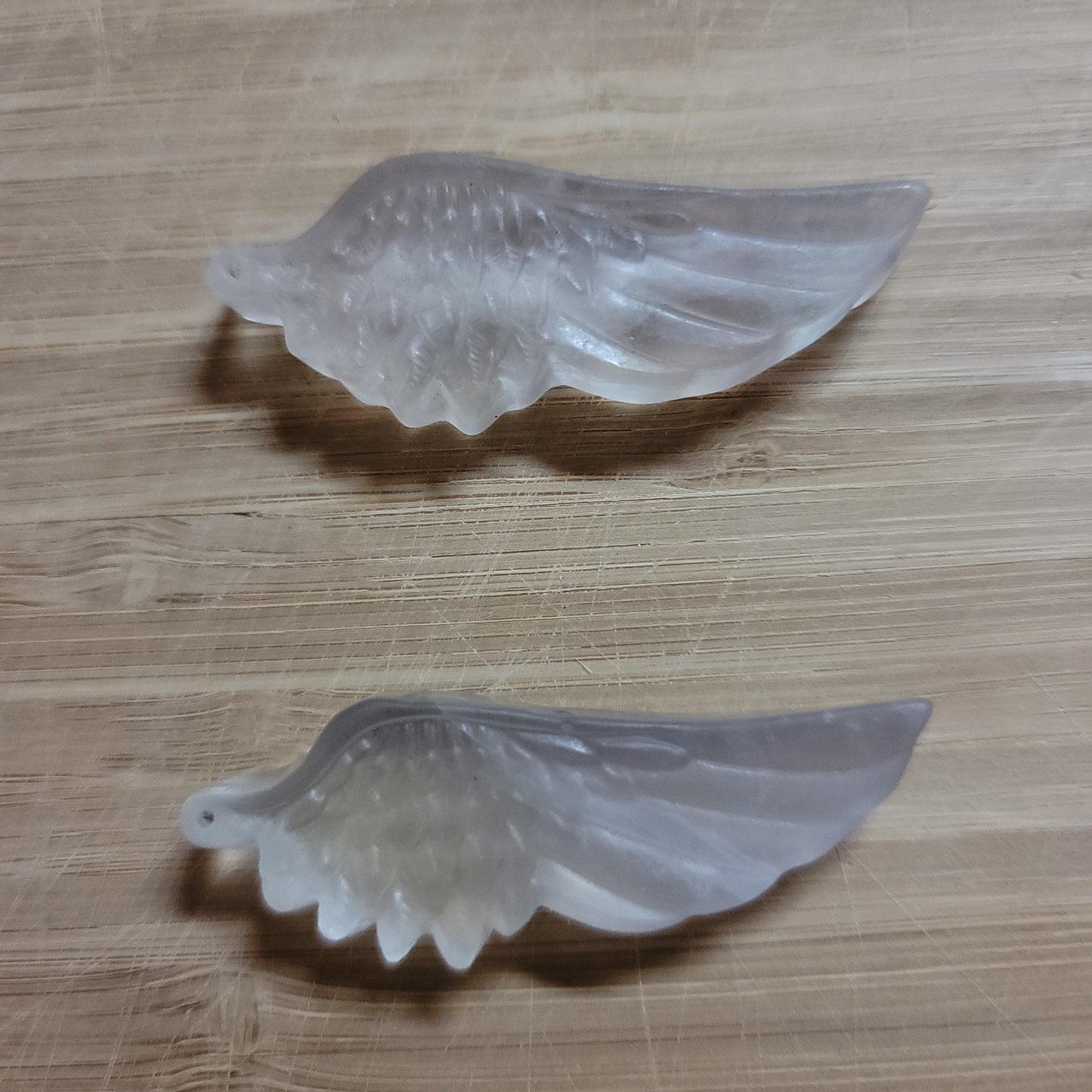 Fluorite wing carving