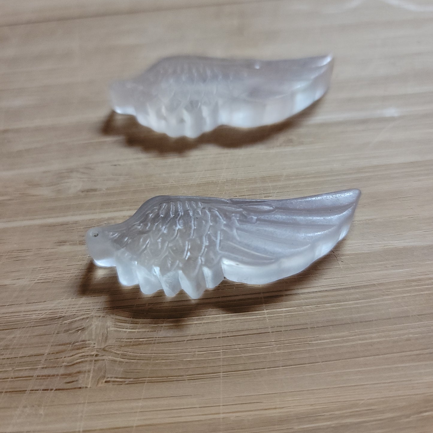 Fluorite wing carving