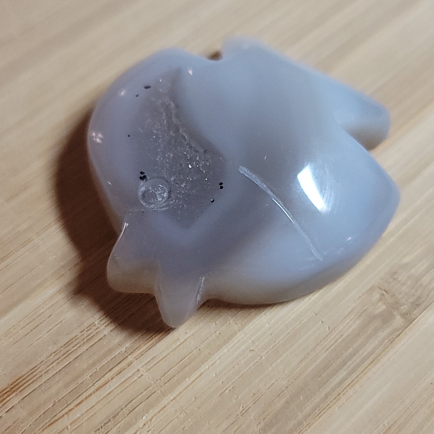 Druzy Agate Fish Carving