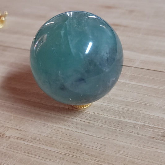 Green Fluorite Sphere