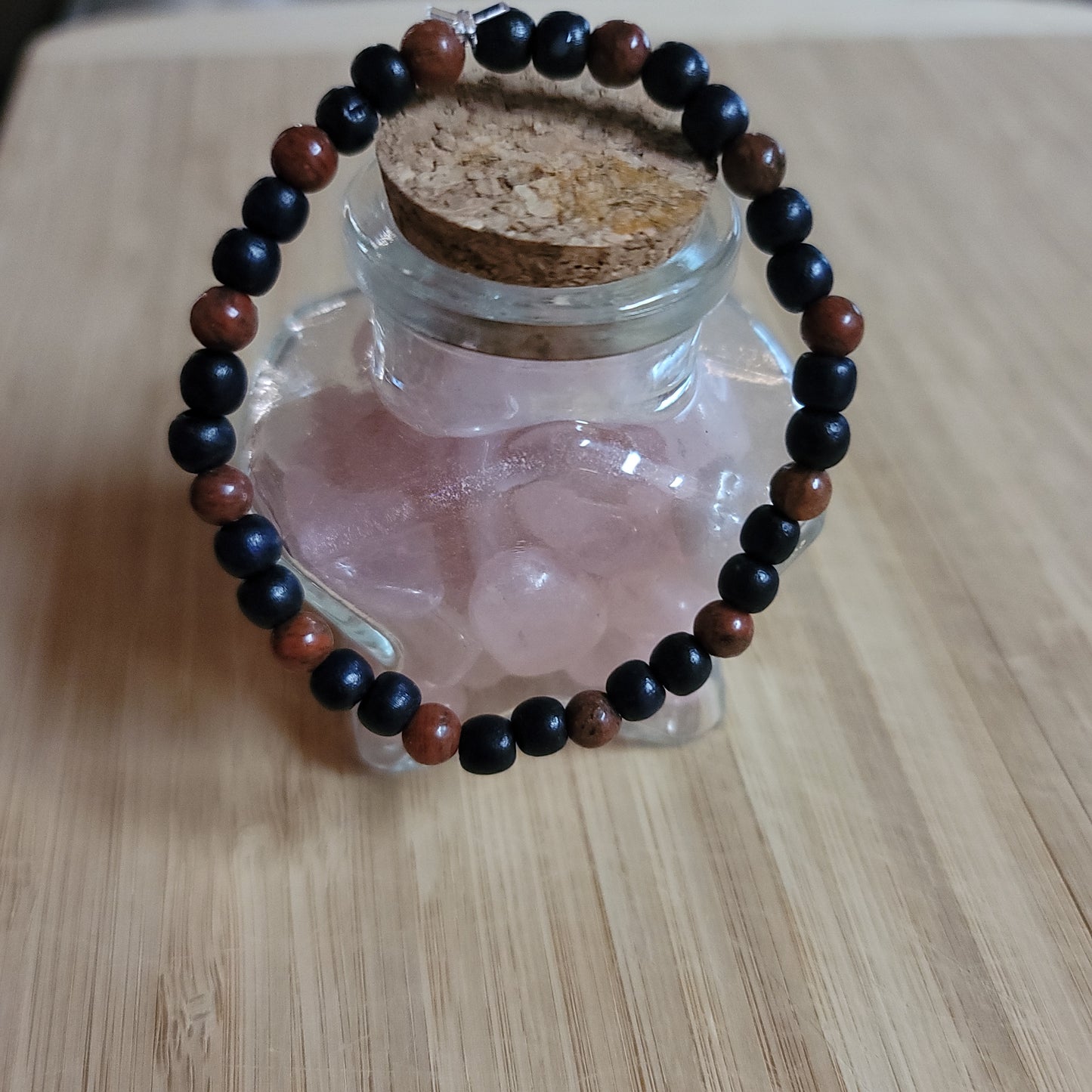 Red Jasper & Filipino Wood Bracelet