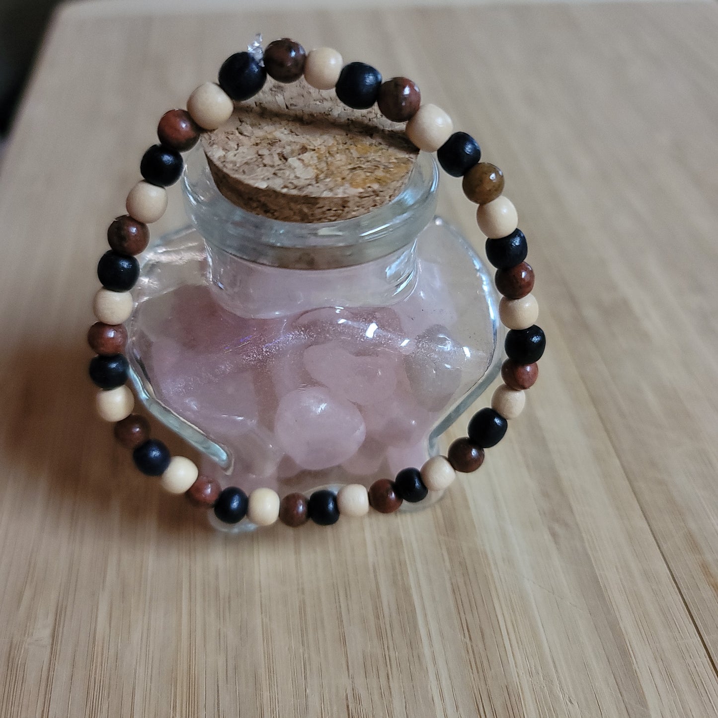 Red Jasper & Filipino Wood Bracelet