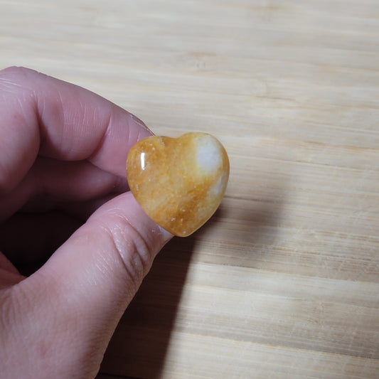 Carnelian Heart Car Clip