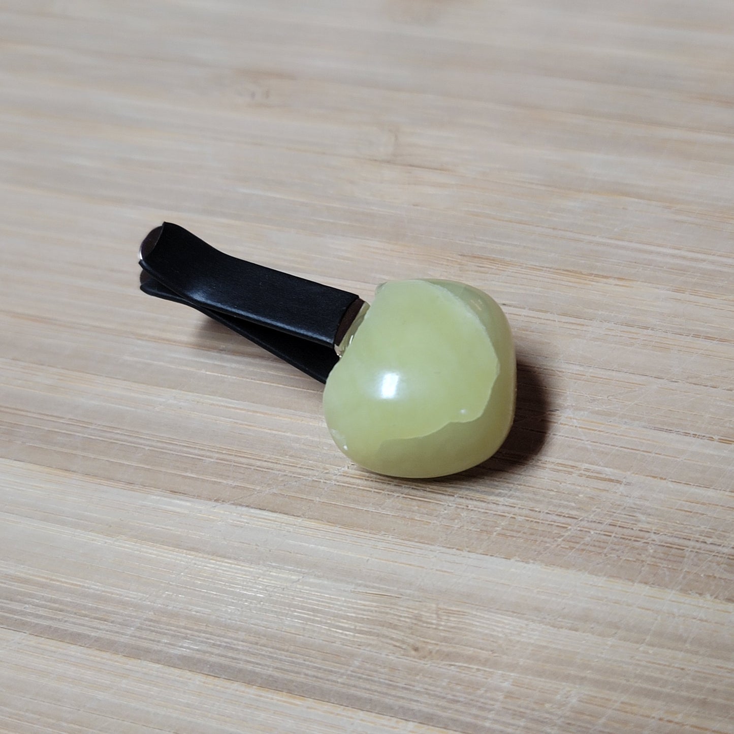 Yellow Jade Car Clip
