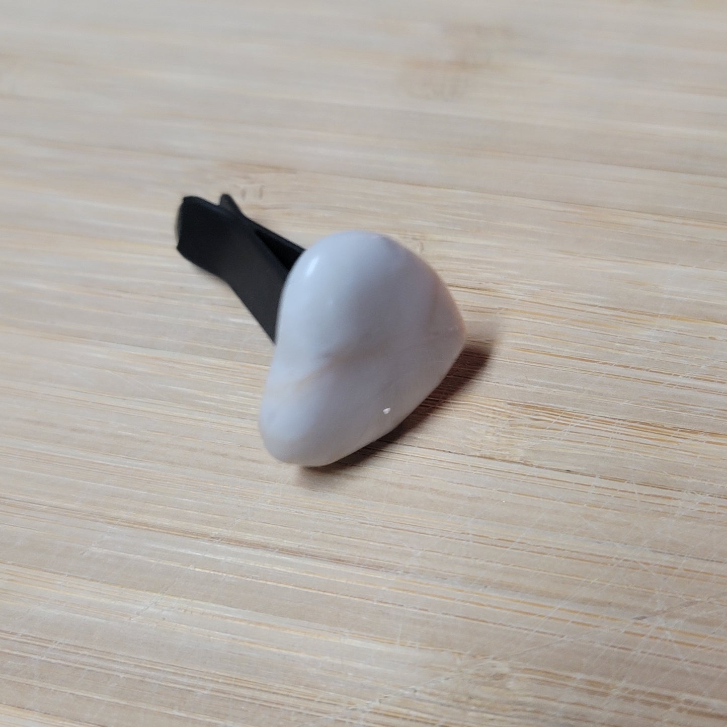 Agate Heart Car Clip