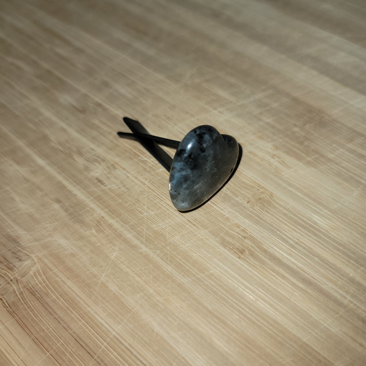 Larvikite Heart Car Clip