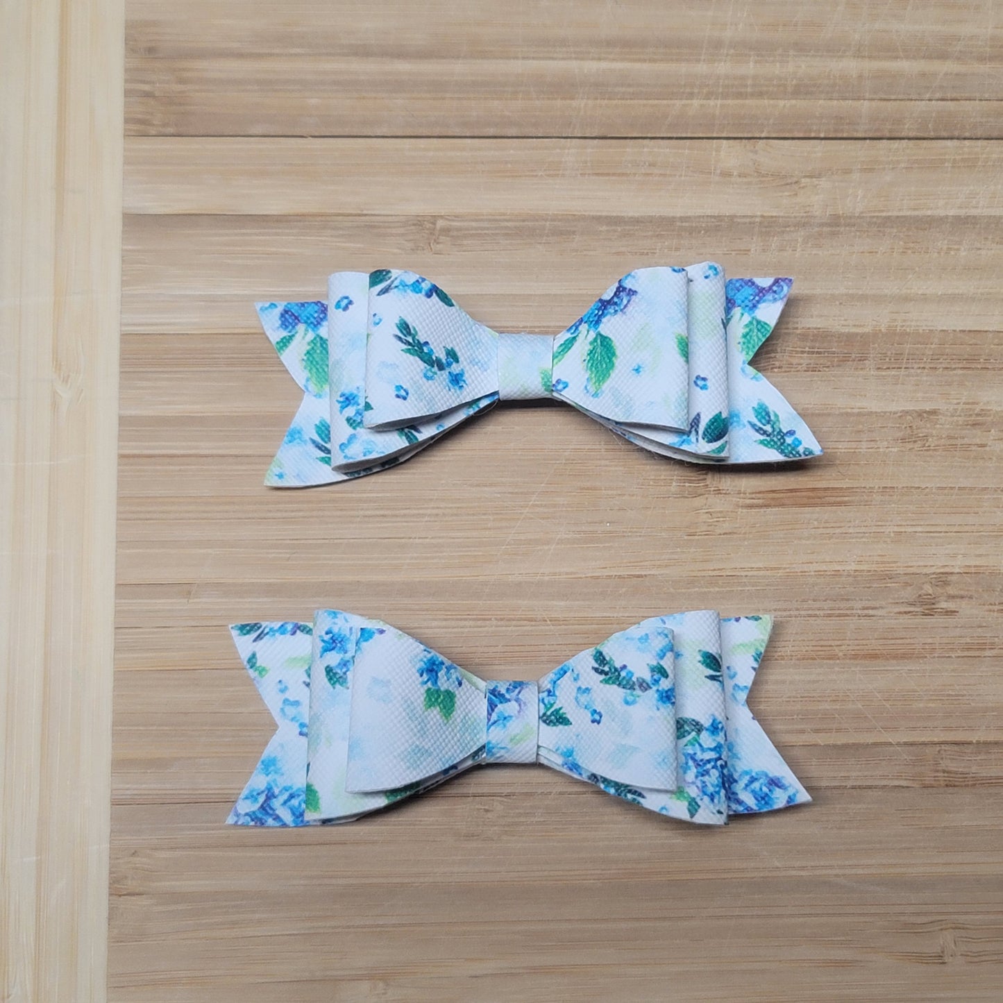 Light Blue Floral Bows