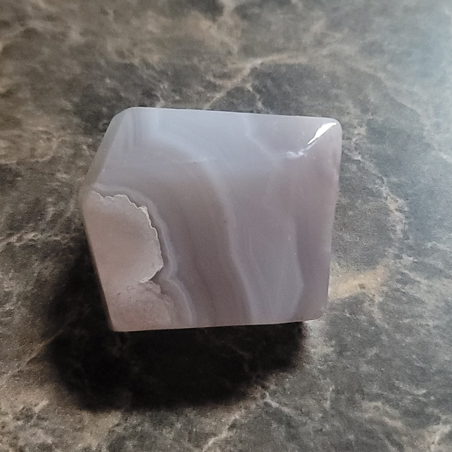 Small Flower Agate Freeform with Pink Amethyst Druzy