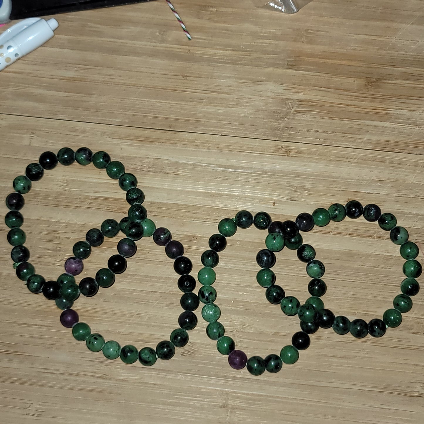 Ruby and Zoisite Bracelet