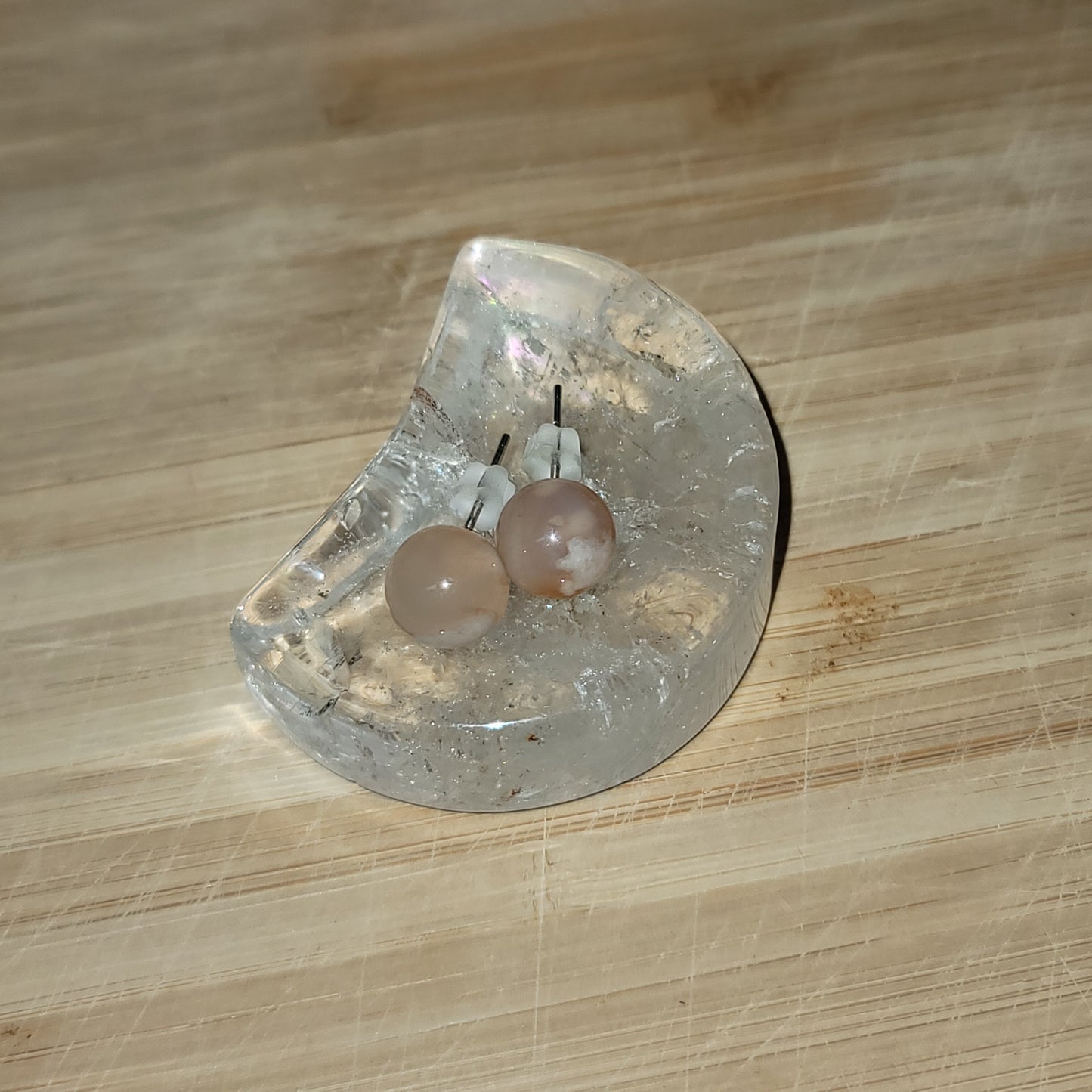 Flower Agate Earrings