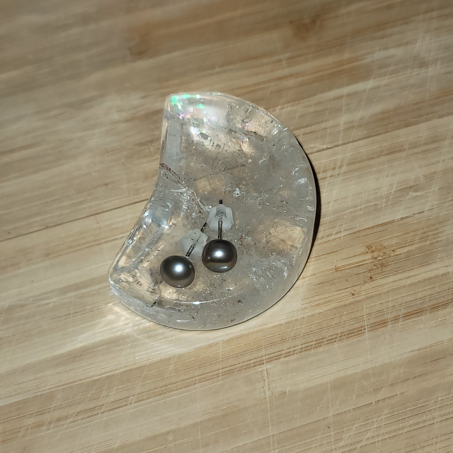 Silver Pearl Earrings