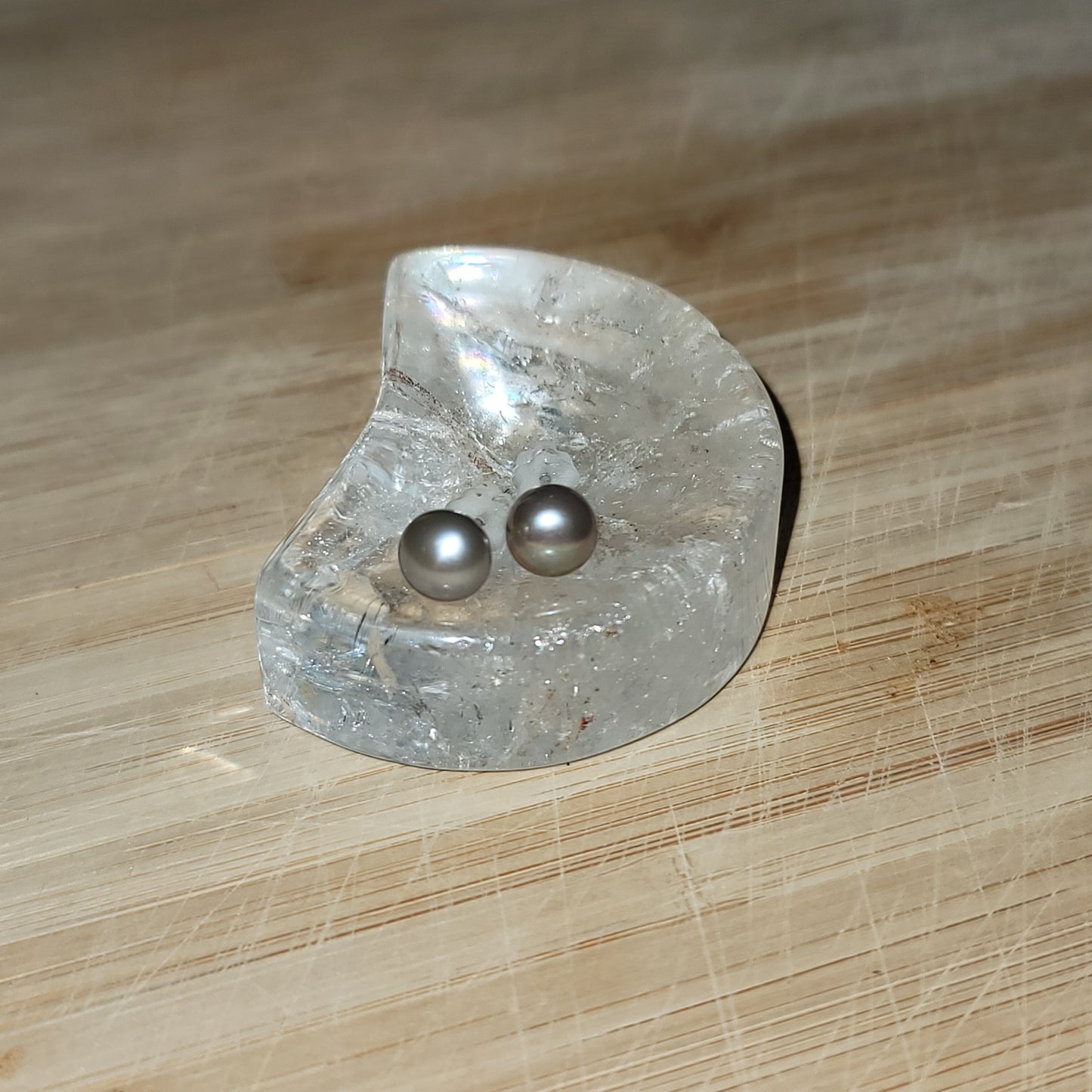 Silver Pearl Earrings