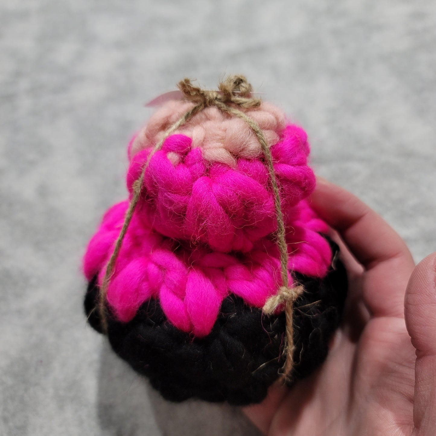 Hot Pink & Black Small Pumpkin Stack