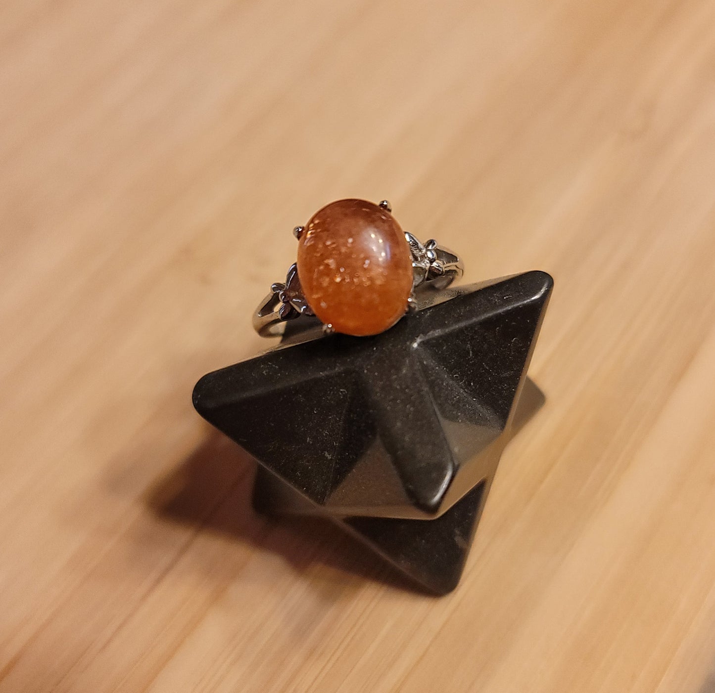 Golden Strawberry Quartz Ring