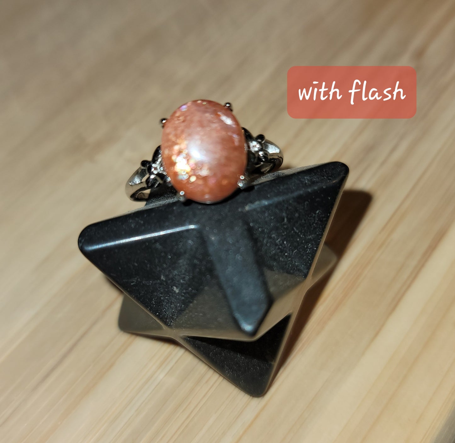 Golden Strawberry Quartz Ring