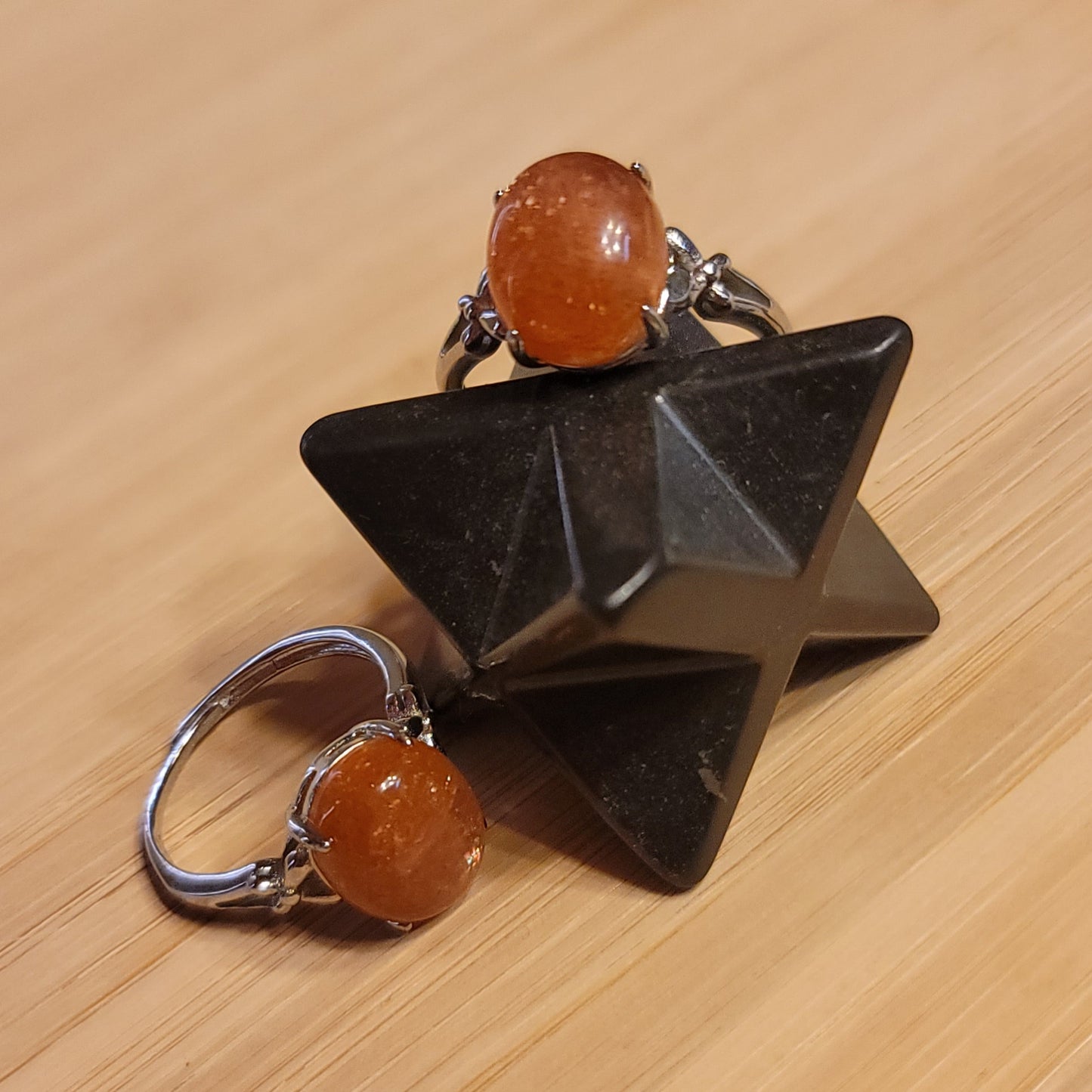 Golden Strawberry Quartz Ring