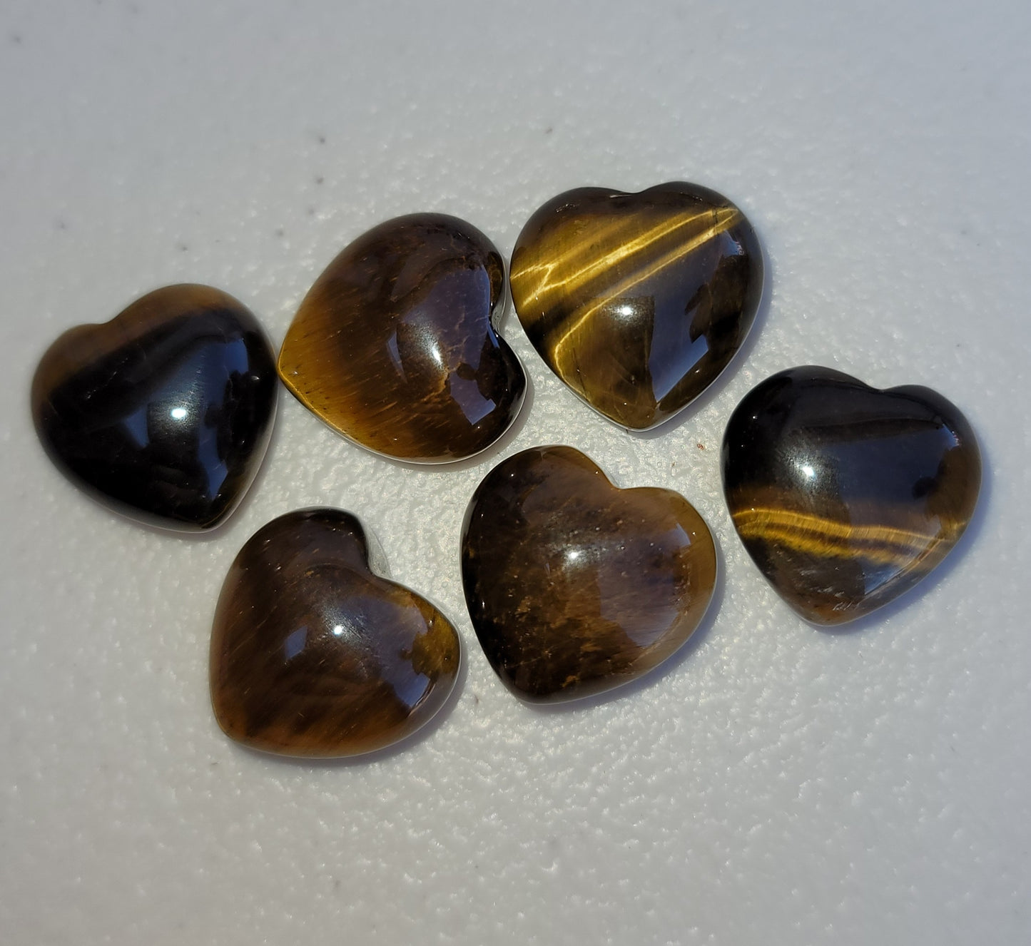 Tiger's Eye Mini Hearts