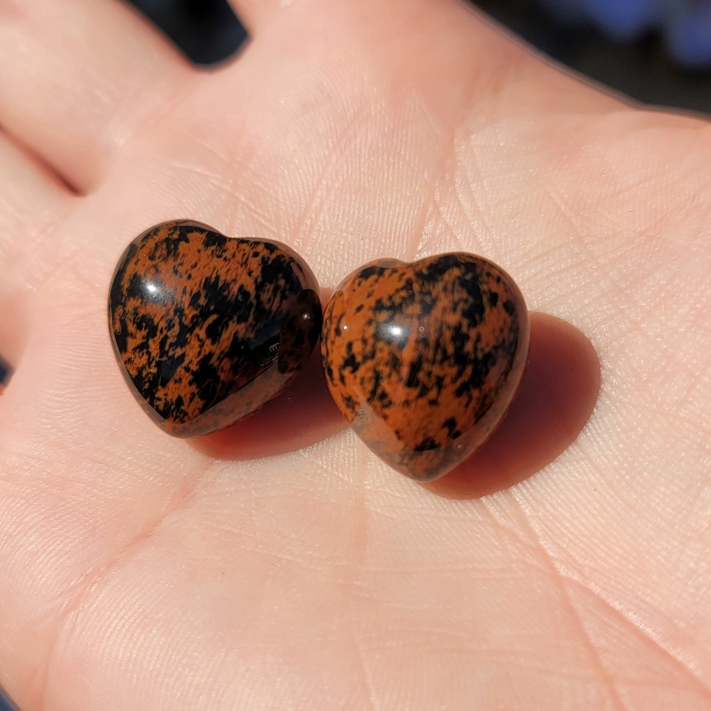 Mahogany Jasper Mini Heart