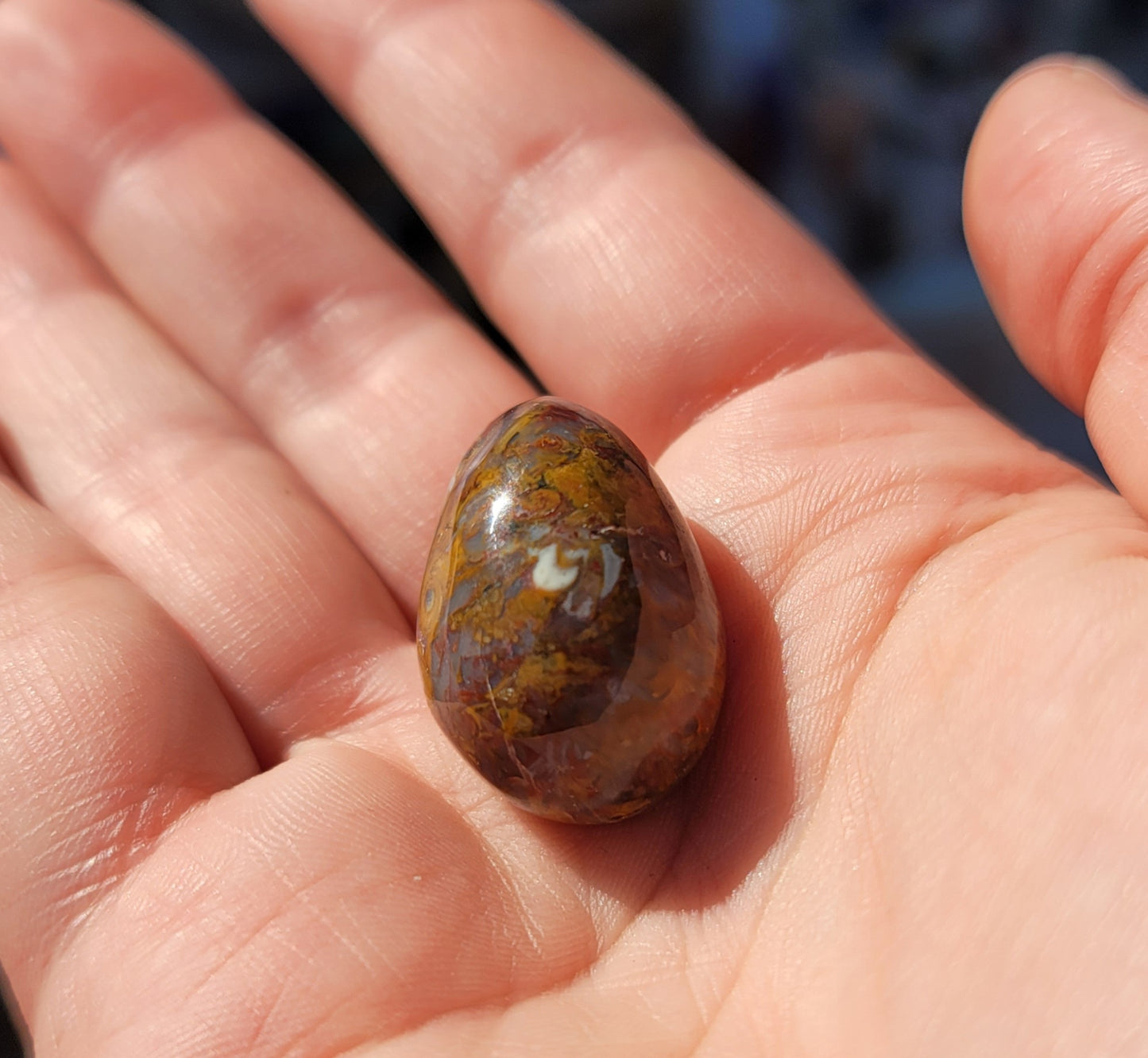 Crazy Lace Agate Mini Egg