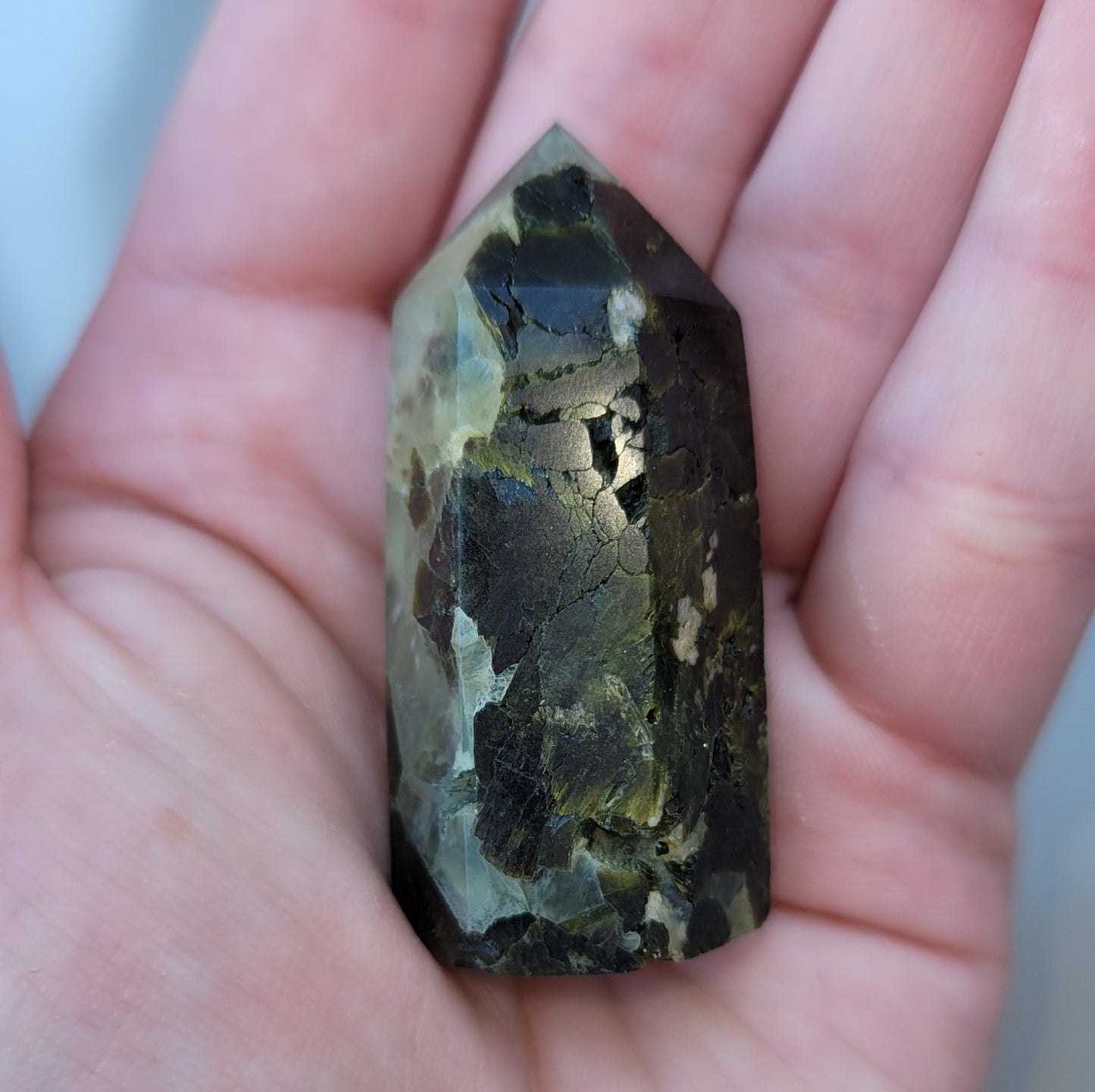 Prehnite Small Tower