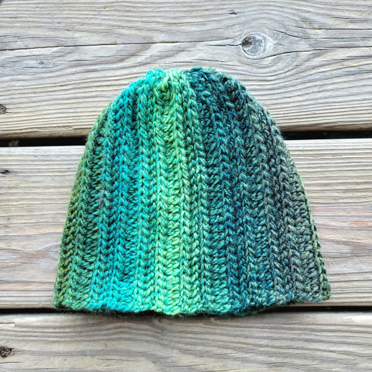Green Everly Beanie- Child